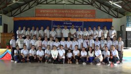 ຮາກຖານແມ່ຍິງ ພະແນກສືກສາທິການ ແລະ ກິລາແຂວງ ຈັດກິດຈະກຳ ເຕັ້ນ ເອໂຣບິດເພື່ອສຸຂະພາບ