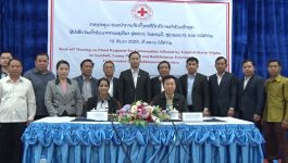 ກອງປະຊຸມແນະນຳການຈັດຕັ້ງປະຕິບັດ ກິດຈະກຳຊ່ວຍເຫຼຶອບັນເທົາທຸກໃຫ້ປະຊາຊົນຜູ້ປະສົບໄພນ້ຳຖ້ວມຈາກພະຍຸວິພາ