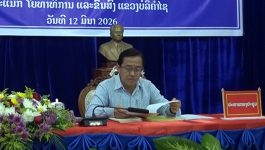 ທ່ານເຫຼັກໄຫຼ ສີວິໄລ ໂອລົມພະນັກງານ ພະແນກໂຍທາທິການ ແລະ ຂົນສົ່ງແຂວງບໍລິຄຳໄຊ