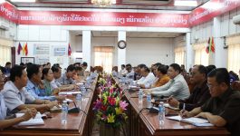 ເພື່ອເປັນການສ້າງຂະບວນການໃຫ້ແກ່ການດຳເນີນກອງປະຊຸມໃຫຍ່ຄັ້ງທີ VII ຂອງອົງຄະນະພັກແຂວງບໍລິຄຳໄຊ, ຫົວໜ້າອະນຸກຳມະການໂຄສະນາ ແລະ ຂະບວນການຂອງແຂວງ ພ້ອມຄະນະ ໄດ້ລົງຊຸກຍູ້ຕິດຕາມວຽກງານສ້າງຂະບວນການຕ່າງໆຢູ່ເມືອງຄຳເກີດ ໂດຍໄດ້ຮັບການລາຍງານ ຈາກຄະນະນຳຂອງເມືອງ ວ່າ: ຄະນະນຳຂັ້ນເມືອງ ໄດ້ຖືສຳຄັນໃນການສ້າງຂະບວນການຕ່າງໆ, ການປະດັບດາເອ້ຍ້ອງ ຕາມສຳນັກງານ, ອົງການ, ສະຖານທີ່ສຳຄັນຂອງເມືອງ ແລະ ການພັດທະນາເສດຖະກິດ-ສັງຄົມ, ທາງດ້ານວຽກງານປ້ອງກັນຊາດປ້ອງກັນຄວາມສະຫງົບ, [&hellip;]
