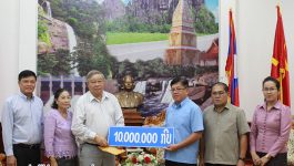 ເພື່ອເປັນການປະກອບສ່ວນຊຸກຍູ້ ກອງປະຊຸມໃຫຍ່ຜູ້ແທນຄັ້ງທີ VII ຂອງອົງຄະນະພັກແຂວງບໍລິຄໍາໄຊ ໃນວັນທີ 21 ກັນຍາ 2020 ຢູ່ຫ້ອງຮັບຮອງຂອງແຂວງ ຕາງໜ້າໃຫ້ 3 ພາກສ່ວນ ໄດ້ນຳເງິນມາມອບໃຫ້ແຂວງບໍລິຄຳໄຊ ຕາງໜ້າໃຫ້ການນຳແຂວງຮັບໂດຍ ທ່ານ ບຸນເສັງ ປະທຳມະວົງ ຮອງເຈົ້າແຂວງບໍລິຄຳໄຊ ໂດຍມີອະນຸກຳມະການເສດຖະກິດ ແລະ [&hellip;]
