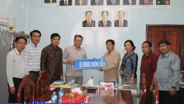 ເພື່ອເປັນການປະກອບສ່ວນຊຸກຍູ້ ກອງປະຊຸມໃຫຍ່ຜູ້ແທນຄັ້ງທີ VII ແນວລາວສ້າງຊາດແຂວງບໍລິຄໍາໄຊ ໃນວັນທີ 3 ກຸມພາ 2021 ຢູ່ຫ້ອງການແນວລາວສ້າງຊາດແຂວງ ທ່ານ ສົມນຶກ ແກ້ວມະນີ ຕາງໜ້າໃຫ້ໂຄງການກໍ່ສ້າງຂົວຂ້າມນ້ຳຂອງມິດຕະພາບແຫ່ງທີ 5 ບໍລິຄຳໄຊ-ບຶງການ ໄດ້ນ້ຳເງິນ ຈຳນວນ 5.000.000 ກີບ ມາມອບໃຫ້ອົງການແນວລາວສ້າງຊາດ [&hellip;]