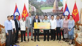 ໃນວັນທີ 15 ມີນາ 2021 ຢູ່ຫ້ອງຮັບຮອງຫ້ອງວ່າການ ແຂວງບໍລິຄຳໄຊ ທ່ານ ສູນທອນ ພົມມະຈັກ ປະທານບໍລິສັດເບຍລາວຈຳກັດ ພ້ອມດ້ວຍຄະນະ ໄດ້ມອບເງິນຈຳນວນ 100.000.000 ກີບ ເພື່ອສົມທົບທຶນປະກອບສ່ວນໃຫ້ແຂວງບໍລິຄຳໄຊ ໃນການປ້ອງກັນ, ຄວບຄຸມ ແລະ ແກ້ໄຂການລະບາດຂອງພະຍາດອັກເສບປອດ ຈາກເຊື້ອຈຸລະໂລກສາຍພັນໃໝ່ [&hellip;]