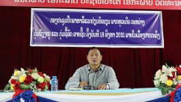 ກອງປະຊຸມປຶກສາຫາລືແລກປ່ຽນບົດຮຽນພາກທຸລະກິດລະຫວ່າງກຸ່ມລ້ຽງໝູ ແລະ ກຸ່ມຊື້ສັດ ຂາຍຊີ້ນ ຢູ່ພາຍໃນເມືອງປາກກະດິງ ແຂວງບໍລິຄຳໄຊ ໄດ້ຈັດຂື້ນໃນຕອນເຊົ້າວັນທີ 18 ສິງຫາ 2021 ຢູ່ທີ່ຫ້ອງປະຊຸມກຸ່ມເສດຖະກິດຂອງເມືອງ, ພາຍໃຕ້ການເປັນປະທານຂອງທ່ານ ພົງສະຫວັດ ຄຳສຸກຖາວົງ ຮອງເຈົ້າເມືອງປາກກະດິງ ຜູ້ຊີ້ນຳວຽກງານເສດຖະກິດຂັ້ນເມືອງ, ມີຫ້ອງການທີ່ກ່ຽວຂ້ອງຂັ້ນເມືອງ ແລະ ກຸ່ມລ້ຽງໝູ ພ້ອມດ້ວຍກຸ່ມຊື້ສັດ [&hellip;]