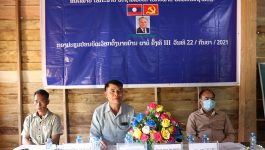 ໃນວັນທີ 22 ກັນຍາ 2021 ບ້ານ ຜາບໍ່ ເມືອງວຽງທອງ ແຂວງບໍລິຄຳໄຊ ໄດ້ດຳເນີນກອງປະຊຸມໃຫຍ່ຄັ້ງທີ III ຂອງຕົນຂື້ນ ຢູ່ຫ້ອງປະຊຸມຂອງບ້ານ ພາຍໃຕ້ການເປັນປະທານຂອງ ທ່ານ ຫວັງຈາ ເຍ່ຍລໍ່ວ່າງ ເລຂາພັກບ້ານ ໂດຍເປັນກຽດເຂົ້າຮ່ວມຂອງທ່ານ ຄຳມອນ ໄຊພົມມີ [&hellip;]