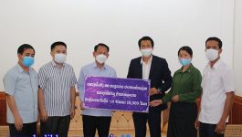 ໃນວັນທີ 20 ຕຸລາ 2021 ຢູ່ຫ້ອງຮັບຮອງຂອງແຂວງ ທ່ານ ຄຳແຫວນ ປັນຍານຸວົງ ຮອງເຈົ້າແຂວງບໍລິຄຳໄຊ ໄດ້ເປັນກຽດຮັບເງິນຈາກ ແຂວງເລີ່ມດົງ ສສ ຫວຽດນາມ ຈຳນວນ 10.909 ໂດລາສະຫະລັດ ເພື່ອເປັນການປະກອບສ່ວນເຂົ້າໃນຂະບວນການຕ້ານໂຄວິດ-19 ຢູ່ແຂວງ ບໍລິຄໍາໄຊ ຕາງໜ້າມອບໂດຍທ່ານ [&hellip;]