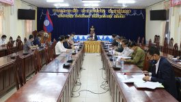 ໃນຕອນເຊົ້າຂອງວັນທີ 17 ກຸມພາ 2022 ຢູ່ຫ້ອງປະຊຸມສະພາປະຊາຊົນແຂວງບໍລິຄຳໄຊ ທ່ານ ສີສູນທອນ ສ ພາບມີໄຊ ຮອງປະທານກຳມາທິການຍຸຕິທຳສະພາແຫ່ງຊາດ ພ້ອມດ້ວຍຄະນະ ໄດ້ມາເຄື່ອນໄຫວຕິດຕາມກວດກາການຈັດຕັ້ງປະຕິບັດກົດໝາຍ ແລະ ມະຕິກອງປະຊຸມສະພາແຫ່ງຊາດ ໃນວຽກງານຂົງເຂດຍຸຕິທຳ ຢູ່ແຂວງບໍລິຄຳໄຊ, ມີທ່ານ ເລື່ອນວິໄລ ຈັນທະລາພັນ ຮອງປະທານສະພາປະຊາຊົນແຂວງບໍລິຄຳໄຊ, [&hellip;]