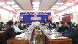 ຕອນເຊົ້າຂອງວັນທີ 15 ກຸມພາ 2022 ຢູ່ທີ່ຫ້ອງປະຊຸມຫ້ອງວ່າການ ເມືອງຄໍາເກີດ ແຂວງບໍລິຄຳໄຊ ໄດ້ຈັດກອງປະຊຸມ ສະຫຼຸບການຈັດຕັ້ງປະຕິບັດວຽກງານກໍ່ສ້າງຮາກຖານການເມືອງພັດທະນາຊົນນະບົດຮອບດ້ານ ແລະ ວຽກງານສາມສ້າງ ຕິດພັນກັບຂະບວນການແຂ່ງຂັນຮັກຊາດ – ພັດທະນາ ປະຈໍາປີ 2021 ໂດຍໃຫ້ກຽດເຂົ້າຮ່ວມຂອງທ່ານ ວັນວິໄລ ແດນພູຫຼວງ ຮອງເລຂາພັກແຂວງ [&hellip;]