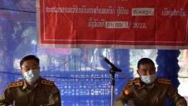 ຕອນເຊົ້າວັນທີ 01 ມີນາ 2022 ກອງບັນຊາການ ປກສ ເມືອງປາກຊັນ ແຂວງບໍລິຄໍາໄຊ ໄດ້ຈັດກອງປະຊຸມຈັດຕັ້ງຜັນຂະຫຍາຍວາລະແຫ່ງຊາດ ວ່າດ້ວຍການແກ້ໄຂບັນຫາຢາເສບຕິດ ຢູ່ທີ່ອາລາມວັດ ບ້ານ ຫ້ວຍສຽດ ເມືອງປາກຊັນ ແຂວງບໍລິຄໍາ,  ໂດຍການເປັນປະທານຂອງທ່ານ ທະນູໄຊ ແສນອານົງ ຮອງຫົວໜ້າກອງບັນຊາການ ປກສ [&hellip;]