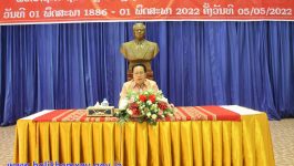 ພິທີປາຖະກະຖາວັນກຳມະກອນສາກົນ ຄົບຮອບ 136 ປີ ( 1 ພຶດສະພາ 1886 – 1 ພຶດສະພາ 2022) ໄດ້ຈັດຂຶ້ນໃນວັນທີ 5 ພຶດສະພາ 2022 ຢູ່ສະໂມສອນໃຫ່ຍຂອງແຂວງ ໂດຍການເປັນປະທານ ແລະ ເລົ່າຄືນມູນເຊື້ອໂດຍ [&hellip;]