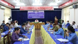 ກອງປະຊຸມສະຫຼຸບການຈັດຕັ້ງປະຕິບັດວຽກງານ ຂອງຄະນະກໍາມະການ 3 ຝ່າຍຂັ້ນແຂວງ ຄັ້ງທີ 6 ກ່ຽວກັບວຽກງານສາຍພົວພັນແຮງງານ ປະຈຳປີ 2021 ແລະ ທິດທາງແຜນການ 2022 ໄດ້ຈັດຂຶ້ນໃນຕອນເຊົ້າຂອງວັນທີ 15 ມິຖຸນາ 2022 ຢູ່ຫ້ອງປະຊຸມຂອງພະແນກແຮງງານ ແລະ ສະຫວັດີການສັງຄົມແຂວງ ໂດຍການເປັນປະທານຂອງທ່ານ [&hellip;]