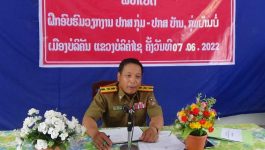 ວັນທີ 7 ມີຖຸນາ 2022 ຢູ່ສະໂມສອນ ບ້ານ ບໍ່  ເມືອງບໍລິຄັນ ແຂວງບໍລິຄໍາໄຊ  ໄດ້ຈັດພິທີຝຶກອົບຮົມ, ບຳລຸງວຽກງານວິຊາສະເພາະ, ສິດ ແລະ ໜ້າທີ່ ໃຫ້ແກ່ ປກສ  ບ້ານ, ປກສ ກຸ່ມ ບ້ານບໍ່, [&hellip;]