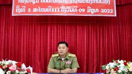 ກອງປະຊຸມຄົບຄະນະພັກຮາກຖານ ຫ້ອງການເມືອງ ກອງບັນຊາການ ປກສ ແຂວງບໍລິຄໍາໄຊ ຄັ້ງທີ 03 ສະໄໝທີ III  ໄດ້ຈັດຂື້ນ ໃນຕອນເຊົ້າ    ວັນທີ 09 ມີຖຸນາ 2022  ໂດຍການເປັນປະທານຂອງ ສະຫາຍ ພັນໂທ ອວດ ວົງໄຊ [&hellip;]