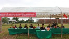 ໃນວັນທີ 15 ມີຖຸນາ 2022 ໂຮງຮຽນ 301 ໄດ້ຈັດພິທີປິດຊຸດອົບຮົມຫັດແອບກໍ່ສ້າງນາຍສິບສຶບຂ່າວຍຸດທະວິທີ ຊຸດທີ XII ສົກຮຽນ 2021 – 2022 ຂື້ນ ໂດຍພາຍໃຕ້ເປັນປະທານ ຂອງທ່ານ ພົ.ຕ ປອ ທອງວັນ ຈັນທະວົງ [&hellip;]