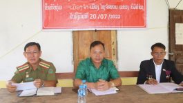 ໃນຕອນເຊົ້າຂອງວັນທີ 20 ກໍລະກົດ 2022 ຢູ່ຫ້ອງການບ້ານເມືອງຈຳ ເມືອງໄຊຈຳພອນ ແຂວງບໍລິຄຳໄຊ ໄດ້ຈັດ ພິທີເປີດສ້າງຄອບຄົວ ແລະ ບ້ານປ້ອງກັນຄວາມສະຫງົບດີ, ໂດຍການເຂົ້າຮ່ວມເປັນປະທານ ຂອງທ່ານ ສ້ອຍມະນີ ຈັນເນັ່ງປາວ ຮອງເລຂາພັກເມືອງ, ປະທານກວດກາພັກ-ລັດເມືອງ ແລະ ທ່ານ ພັທ [&hellip;]