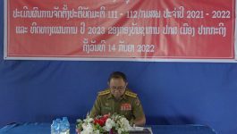 ວັນທີ 14 ກັນຍາ 2022  ກອງບັນຊາການ ປກສ ເມືອງປາກກະດີງ ແຂວງບໍລິຄຳໄຊ ໄດ້ເປີດພິທີການປະເມີນຜົນ ມະຕິ 111-112/ກມສພ ແລະ ທິດທາງແຜນການປີ 2023 ຂອງ ປກສ ເມືອງປາກກະດີງ, ໂດຍການເປັນປະທານຂອງທ່ານພັນເອກ ຜາຂົງ ດອກມະນີຈັນ [&hellip;]