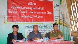 ໃນລະຫວ່າງວັນທີ 1-2 ກັນຍາ 2022 ຢູ່ທີ່ຫ້ອງການບ້ານພຽງດີ ແລະ ບ້ານສົບຄີ ເມືອງໄຊຈຳພອນ ແຂວງບໍລິຄຳໄຊ ໄດ້ຈັດພິທີເປີດສ້າງຄອບຄົວ ແລະ ບ້ານປ້ອງກັນຄວາມສະຫງົບດີຂື້ນ ໂດຍການເຂົ້າຮ່ວມເປັນປະທານ ຂອງທ່ານ ອຸດົມ ໄຊຍວນຕາ ຮອງເລຂາພັກເມືອງ, ຜູ້ຊີ້ນຳວຽກພັກ-ພະນັກງານ ແລະ ທ່ານ [&hellip;]
