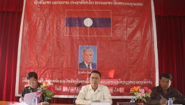 ໃນວັນທີ 4 ພະຈິກ 2022 ຢູ່ຫ້ອງການບ້ານນໍ້າຢ້າງ ເມືອງວຽງທອງ ກອງບັນຊາການທະຫານເມືອງ ໄດ້ຈັດພິທີປະເມີນສ້າງຄອບຄົວ ແລະ ບ້ານປ້ອງກັນຊາດເຂັ້ມແຂງ ໃຫ້ 7 ບ້ານໃນກຸ່ມບ້ານຜາທອງ, ໂດຍເປັນກຽດເຂົ້າຮ່ວມຂອງ ທ່ານ ຄໍາມອນ ໄຊພົມມີ ຮອງເລຂາພັກເມືອງ, ຮອງປະທານປ້ອງກັນຊາດ – [&hellip;]