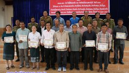 ວັນທີ 9 ກຸມພາ 2023 ຢູ່ຫ້ອງວ່າການເມືອງປາກຊັນ ແຂວງບໍລິຄຳໄຊ ໄດ້ຈັດພີທີ ມອບ – ຮັບໃບຢັ້ງຢືນຄອບຄົວ ແລະ ບ້ານປ້ອງກັນຄວາມສະຫງົບດີ ຊຸດທີ ll ໃຫ້ຈຳນວນ 16 ບ້ານ ຂອງເມືອງປາກຊັນ ໂດຍການເປັນປະທານ ຂອງທ່ານ [&hellip;]