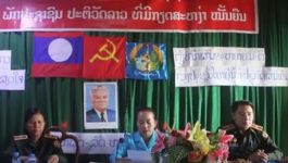 ກອງປະຊຸມໃຫຍ່ຄັ້ງທີ 8 ຂອງໜ່ວຍສະຫະພັນແມ່ຍິງກອງບັນຊາການທະຫານເມືອງວຽງທອງ