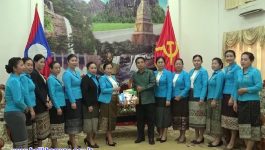 ຮອງເລຂາພັກແຂວງຕ້ອນຮັບການເຂົ້າຢ້ຽມຢາມຮອງປະທານສູນກາງສະຫະພັນແມ່ຍິງລາວ