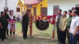 ພິທີປະກາດຮັບຮອງເອົາ 7 ບ້ານ ກຸ່ມຜາທອງ ເປັນບ້ານປ້ອງກັນຊາດເຂັ້ມແຂງ