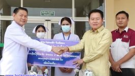 ທ່ານ ໄຊຍະເພັດ ຈັນທິສອນ ມອບອຸປະກອນລໍ້ຍູ້ຄົນເຈັບໃຫ້ໂຮງໝໍແຂວງບໍລິຄໍາໄຊ ມູນຄ່າ 6 ລ້ານກີບ