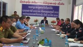 ດ່ານຊາຍແດນສາກົນປາກຊັນ ສະຫຼູບການຈັດຕັ້ງປະຕິບັດວຽກງານປະຈຳປີ 2022 ແລະ ທິດທາງແຜນການປີ 2023