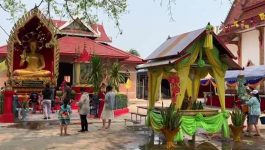 ມວນຊົນລາວຊາວແຂວງ ບໍລິຄຳໄຊ ສະເຫຼີມສະຫຼອງວັນບຸນປີໃໝ່ລາວ ພສ 2566
