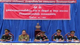 ໂຮງຮຽນການທະຫານທ້ອງຖິ່ນແຂວງບໍລິຄຳໄຊປິດຊຸດອົບຮົມຫັດແອບບໍາລຸງການທະຫານຂັ້ນພື້ນຖານລະບົບ 6 ເດືອນ ຊຸດທີ III