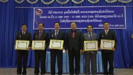 ປາຖະກະຖາ ມູນເຊື້ອວັນສ້າງຕັ້ງ ຄະນະຊາວໜຸ່ມປະຊາຊົນປະຕິວັດລາວ ຄົບຮອບ 68 ປີ