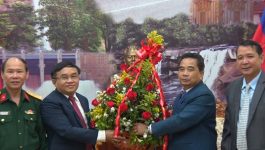ການນໍາແຂວງເຫງະອານ ເຂົ້າອວຍພອນການນໍາແຂວງບໍລິຄຳໄຊ ໃນໂອກາດປີໃໝ່ລາວ