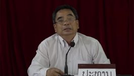 ຮອງເລຂາພັກແຂວງ ລົງເຄື່ອນໄຫວຊີ້ນໍາວຽກງານກໍ່ສ້າງຮາກຖານ ຢູ່ເມືອງປາກກະດິງ