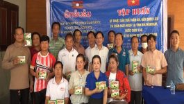 ຝຶກອົບຮົມເຕັກນິກໃນການລ້ຽງກວາງດາວ ໃຫ້ກຸ່ມລ້ຽງກວາງຢູ່ແຂວງບໍລິຄຳໄຊ