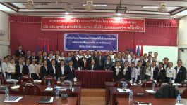 ຄະນະຄູອາຈານ ແລະ ນັກສຶກສາທິດສະດີການເມືອງຂັ້ນຕົ້ນ ຂອງສະພາແຫ່ງຊາດ ທັດສະນະສຶກສາຢູ່ແຂວງບໍລິຄຳໄຊ