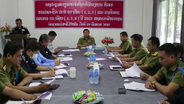 ກອງປະຊຸມຄົບຄະນະພັກຮາກຖານດ່ານຊາຍແດນສາກົນປາກຊັນ