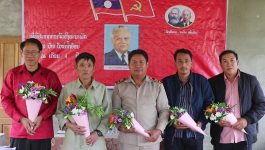 ພິທີປະກາດການຈັດຕັ້ງ ຄະນະພັກຮາກຖານບ້ານໃຫຍ່ນໍ້າອ້ອນ