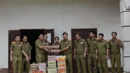 ຫົວໜ້າກອງບັນຊາການ ປກສ ແຂວງ ລົງເຄື່ອນໄຫວວຽກງານກໍ່ສ້າງຮາກຖານຢູ່ເມືອງປາກກະດິງ