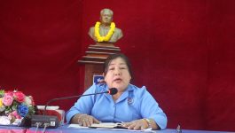ຮອງປະທານສູນກາງສະຫະພັນກໍາມະບານລາວ ລົງເຮັດວຽກຢູ່ເມືອງວຽງທອງ