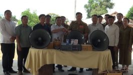 ສູນປິ່ນປົວສຸຂະພາບ ແລະ ຝຶກວິຊາຊີບໜອງດົງ ໄດ້ຮັບໂທລະໂຄ່ງ ຈຳນວນ 1 ຊຸດ