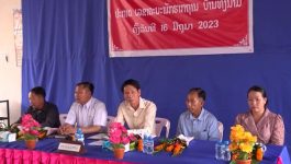 ປະກາດບົ່ງຕົວແຕ່ງຕັ້ງເລຂາ ແລະ ການຈັດຕັ້ງບ້ານທົ່ງນາມີ ຊຸດທີ 3