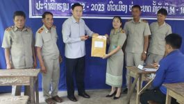 ພິທີເປີດການສອບເສັງຈົບຊັ້ນມັດທະຍົມສຶກສາ ມໍ 4 ທົ່ວເມືອງທ່າພະບາດ ປະຈຳສົກຮຽນ 2022-2023