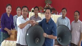 ພະແນກ ຖວທ ແຂວງ ມອບໂທລະໂຄ່ງຈໍານວນ 5 ຊຸດໃຫ້ເມືອງທ່າພະບາດ