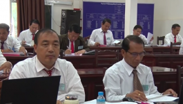 ນັກສຶກສາໂຮງຮຽນການເມືອງ-ການປົກຄອງແຂວງ ລະບົບຂັ້ນກາງ ຮຸ່ນທີ I ສອບເສັງວິຊາສຸດທ້າຍ