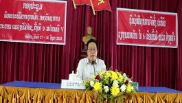 ສະຫາຍ ກອງແກ້ວ ໄຊສົງຄາມ ໂອ້ລົມ ໂອກາດປິດກອງປະຊຸມຄົບຄະນະບໍລິຫານງານພັກ ກອງບັນຊາການທະຫານແຂວງ ບໍລິຄຳໄຊ