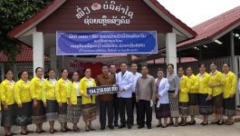 ກອງທຶນ 1 ດວງໃຈບໍລິຄຳໄຊຊ່ວຍເຫຼືອສັງຄົມ ມອບສາລາພັກເຊົາພີ່ນ້ອງຄົນເຈັບ ໃຫ້ກັບໂຮງໝໍແຂວງບໍລິຄຳໄຊ