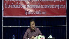 ບັ້ນດຳເນີນຊີວິດການເມືອງ ກວດກາຕີລາຄາຈັດແບ່ງປະເພດສະມາຊິກພັກ ໃນ 6 ເດືອນຕົ້ນປີ 2023 ພະແນກສາທາລະນະສຸກແຂວງ
