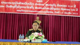 ທະຫານແຂວງບໍລິຄໍາໄຊ ປາຖະກະຖາ 2 ວັນປະຫວັດສາດ ຂອງຊາດ
