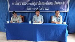ພິທີສອບເສັງຈົບຊັ້ນມັດທະຍົມຕອນປາຍລະບົບບຳລຸງ (ມ.7) ໄດ້ເປີດຂຶ້ນຢ່າງເປັນທາງການ ໃນວັນທີ 4 ກໍລະກົດ 2023 ຢູ່ສູນການສຶກສານອກໂຮງຮຽນເມືອງປາກກະດິງ ແຂວງບໍລິຄໍາໄຊ, ໂດຍການເປັນປະທານຂອງທ່ານ ລົມ ແພງສຸກ ກໍາມະການພັກແຂວງ ຫົວໜ້າພະແນກສຶກສາທິການ ແລະ ກິລາແຂວງບໍລິຄໍາໄຊ, ໃຫ້ກຽດເຂົ້າຮ່ວມຂອງທ່ານນາງ ມະນີຄອນຄໍາ ສູນດາລາ ຕາງໜ້າກົມການສຶກສານອກໂຮງຮຽນ, [&hellip;]