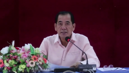 ປະທານສະພາແຂວງ ລົງຊຸກຍູ້ວຽກງານຂົງເຂດວັດທະນະທຳສັງຄົມຢູ່ເມືອງວຽງທອງ